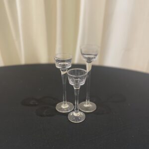 Glass Candle Holders - Set of 3