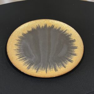 Gold Rim Clear Glass Charger