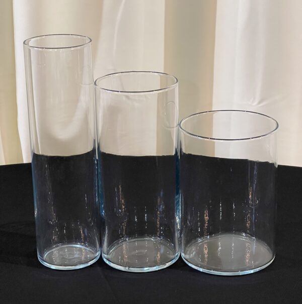 Nesting Set - Clear Blue Cylinders