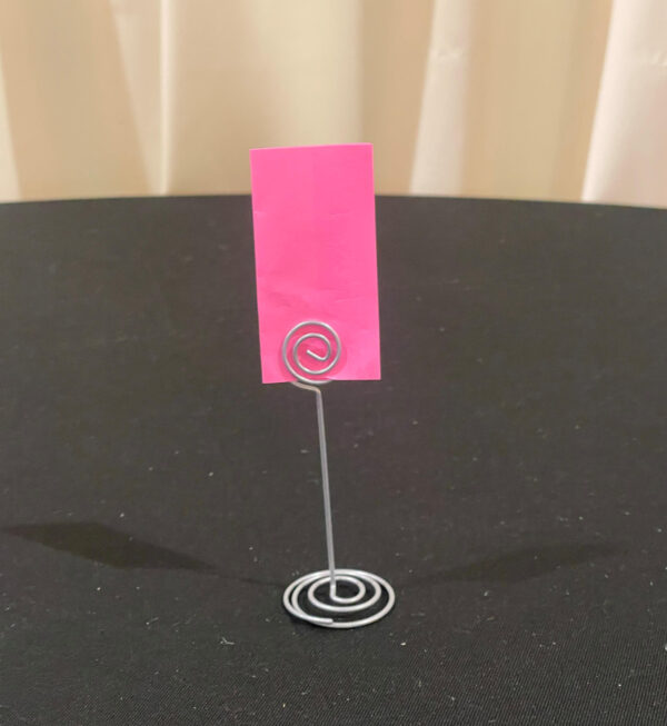 Silver Place Card Holder