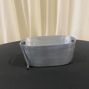 Small Silver Oval Ice Bucket