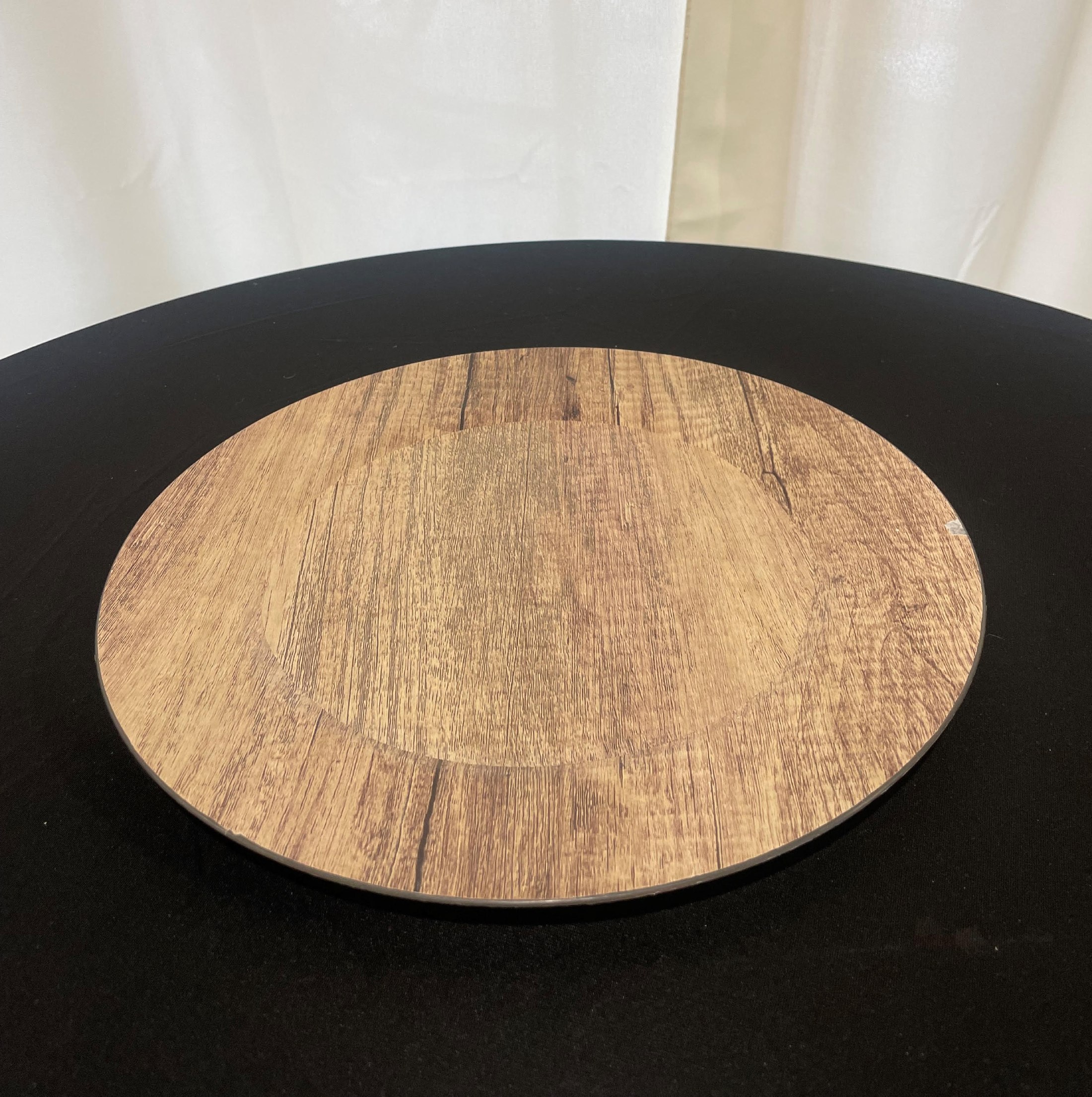 Wood Grain Chargers