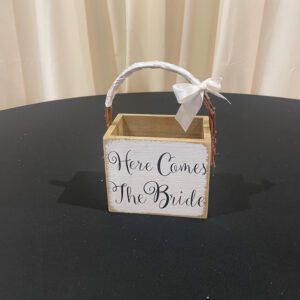 Wooden Flower Girl Basket