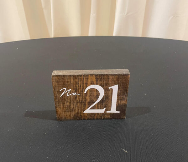 Wooden Table Numbers