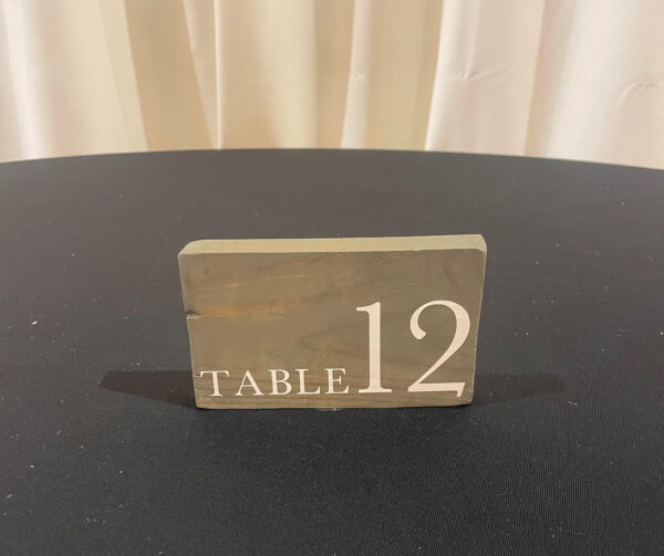 Wooden Table Numbers