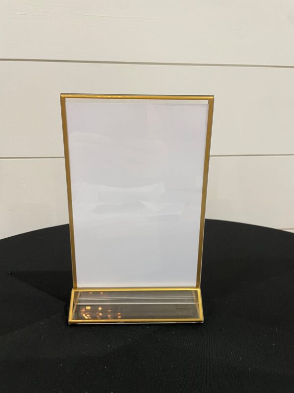 Acrylic Gold Trim Frame