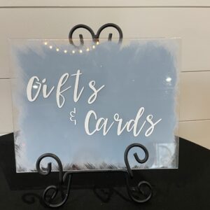 Blue Acrylic Gift Sign