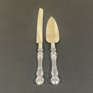 Crystal Handle Serving Set