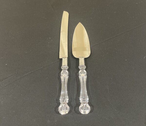 Crystal Handle Serving Set