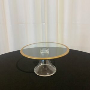 Small Gold Rim Cake Stand