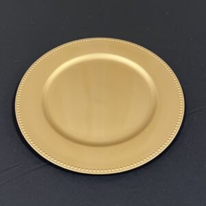 Gold Plastic Chargers