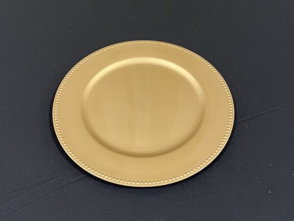 Gold Plastic Chargers