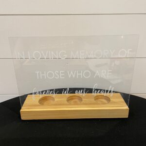 In Loving Memory Candle Sign