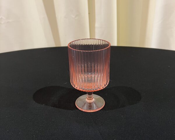 Pink Glass Goblet