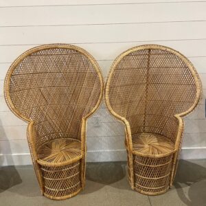 Peacock Wicker Chairs