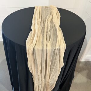 Beige Cheesecloth Runner