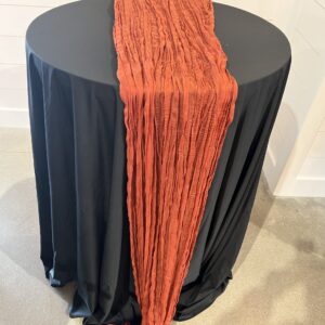 Rust Cheesecloth Runner