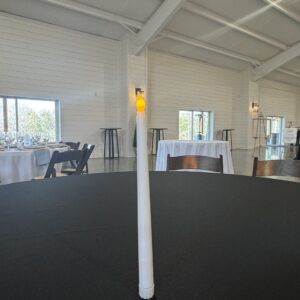 White Flameless Tapper Candle
