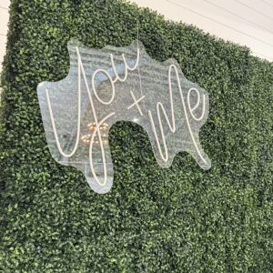You + Me Neon Sign