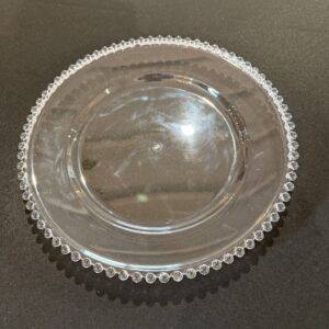 Clear Acrylic Beaded Charger