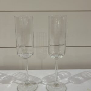 Beveled Champagne Glasses