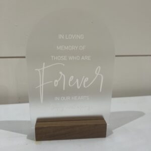 In Loving Memory Sign